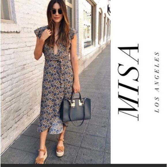 Misa Los Angeles Dresses & Skirts - MISA Los Angeles wrap floral dress